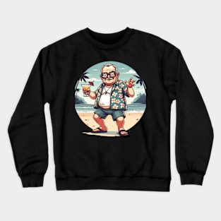 Enjoying at the beach Crewneck Sweatshirt